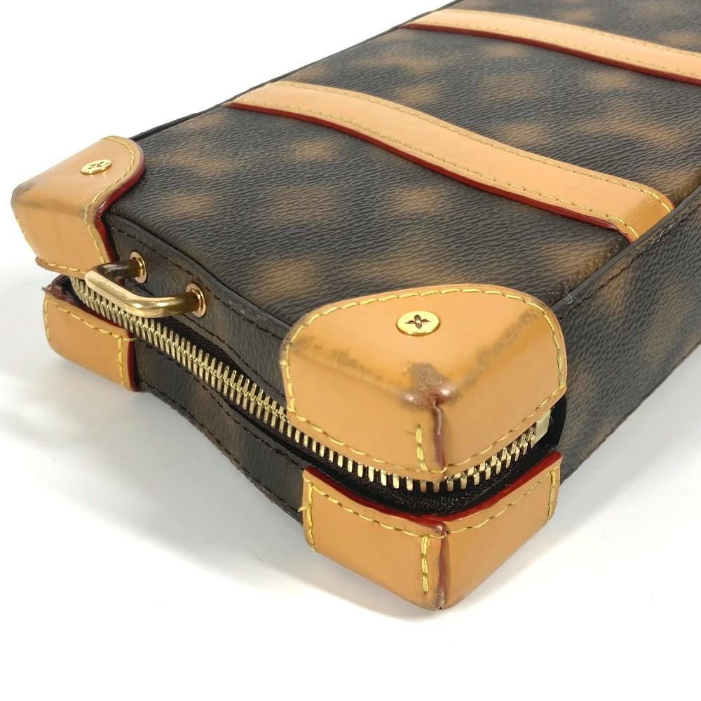 Louis Vuitton Monogram Soft Trunk Bag Shoulder Leather Brown - Picture 6 of 6